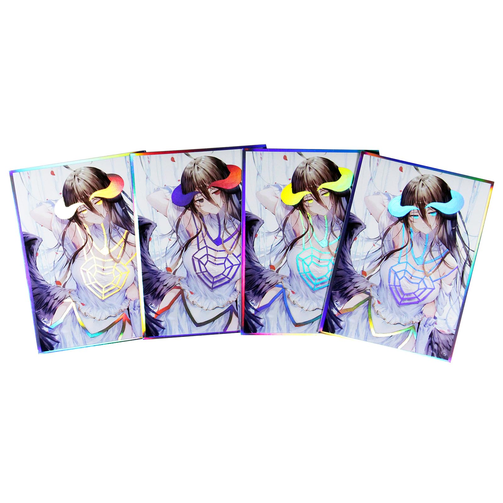 60ct (Albedo) Holographic Standard Size Cards for MTG/TCG/PTCG Art Anime Printing Card Sleeves Protectors 67x 92 mm (Holo_67x92_A18)