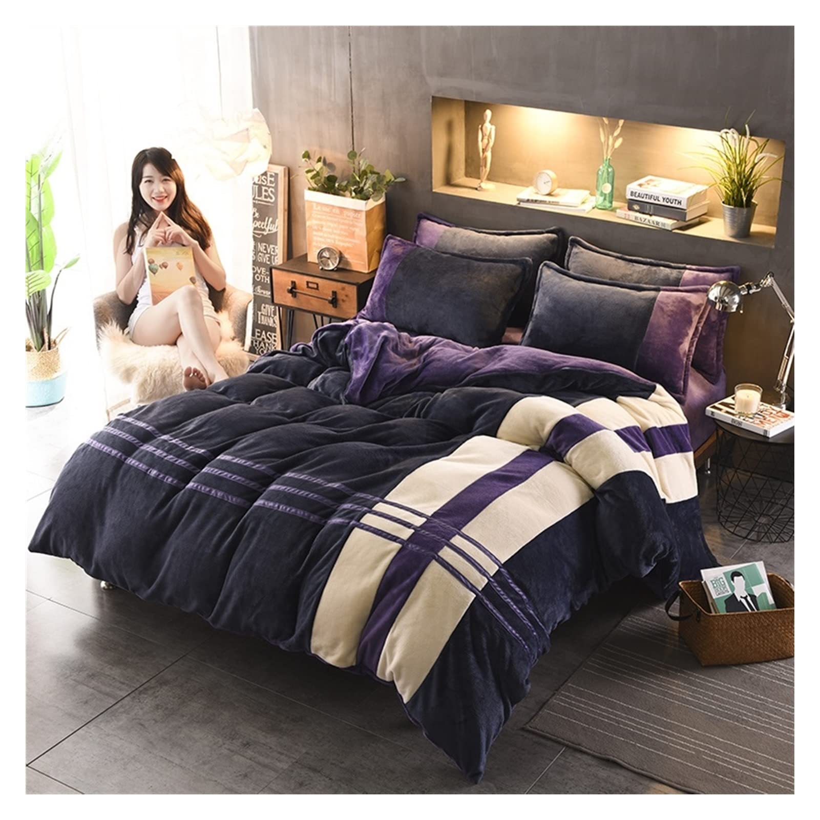 Housse de couette en flanelle idéale pour affronter les nuits froides en famille