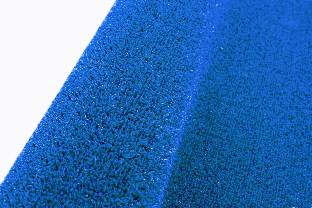 emmevi Erba Sintetica Blu 7mm Decorativa Casa Negozio Giardino Tappeto Prato Sintetico Manto Erboso 1x25 Mt