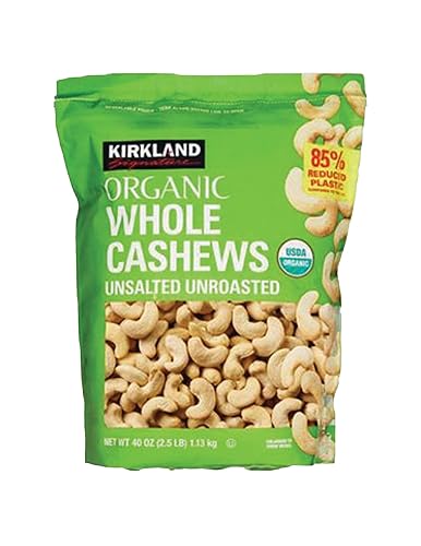 Kirkland Signature s Anacardos enteros orgánicos sin sal sin tostar (paquete familiar) disponible en Yaxa Guatemala