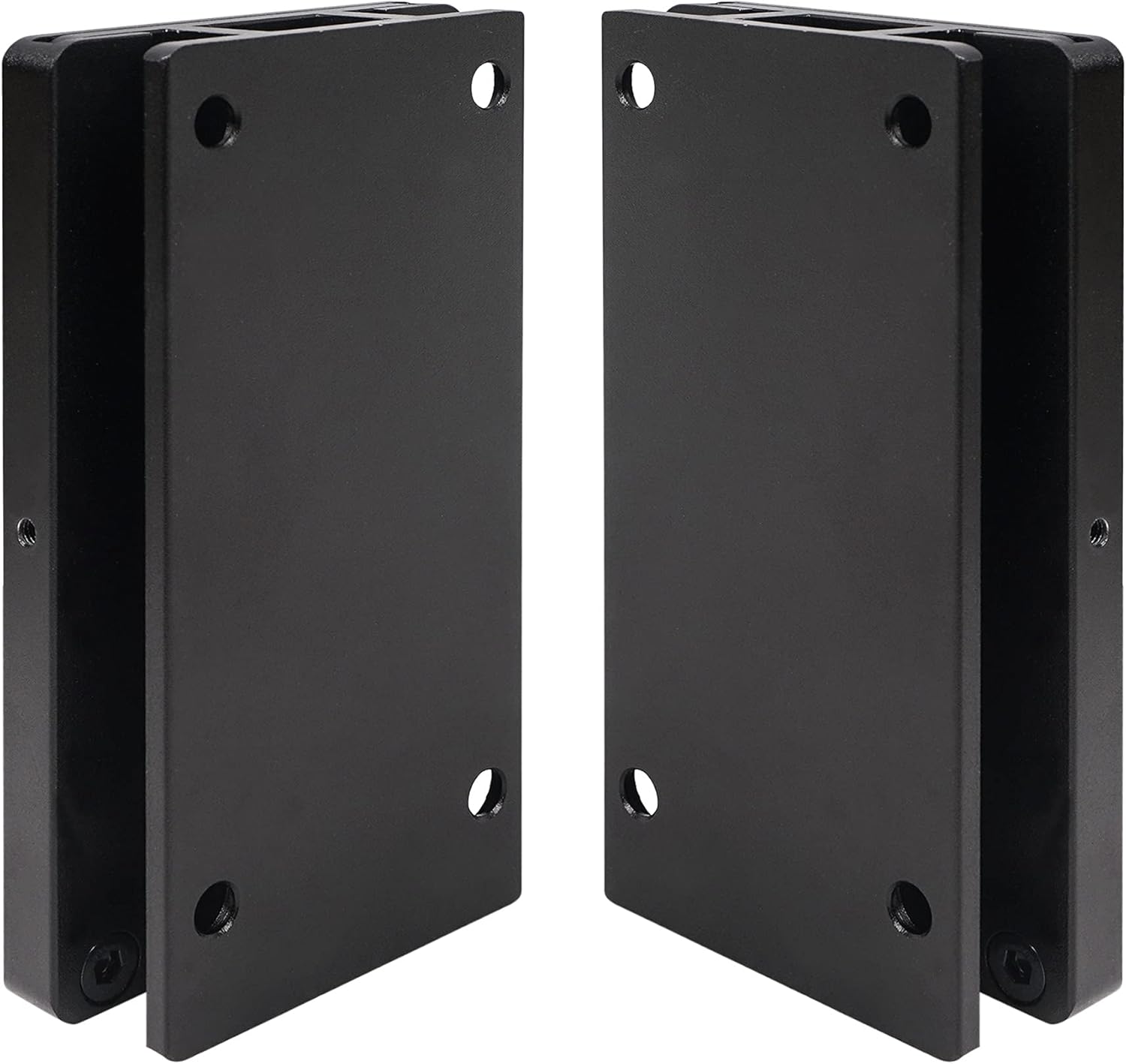 Sound Town 2-Pack Universal Speaker Wall Mount Brackets, 4.25" x 2" Mounting Template, Black (CWB-1-PAIR)