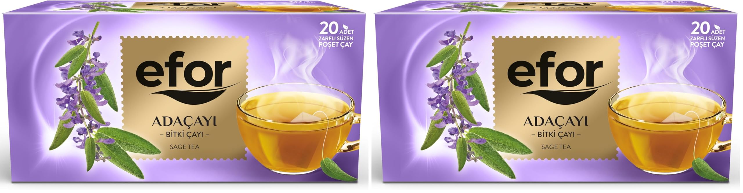 Efor Adaçayı Bardak Poşet çay 20x1,3 g 2li paket