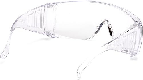 Miniatura 2 de Pyramex Solo Jumbo - Gafas de seguridad con lente transparente, marco transparente