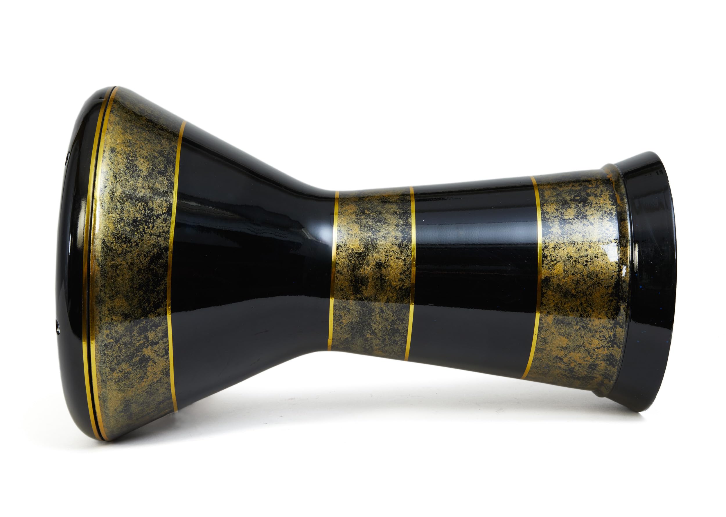 Sombaty LUX Darbuka Doumbek Obsidian Gold, Pro Percussion, gratis Hülle und Skin