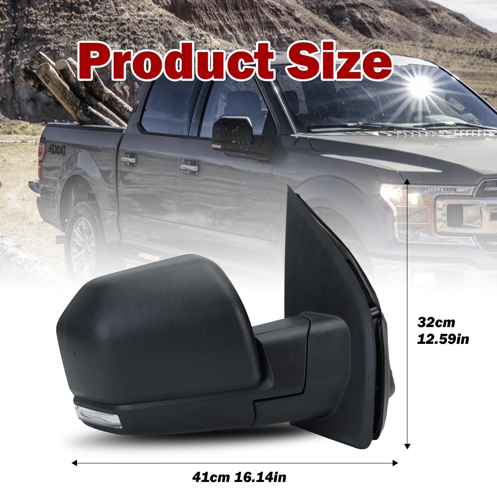 Amazon.com: MZORANGE 8Pins Side Mirror For Ford F150 2015-2020