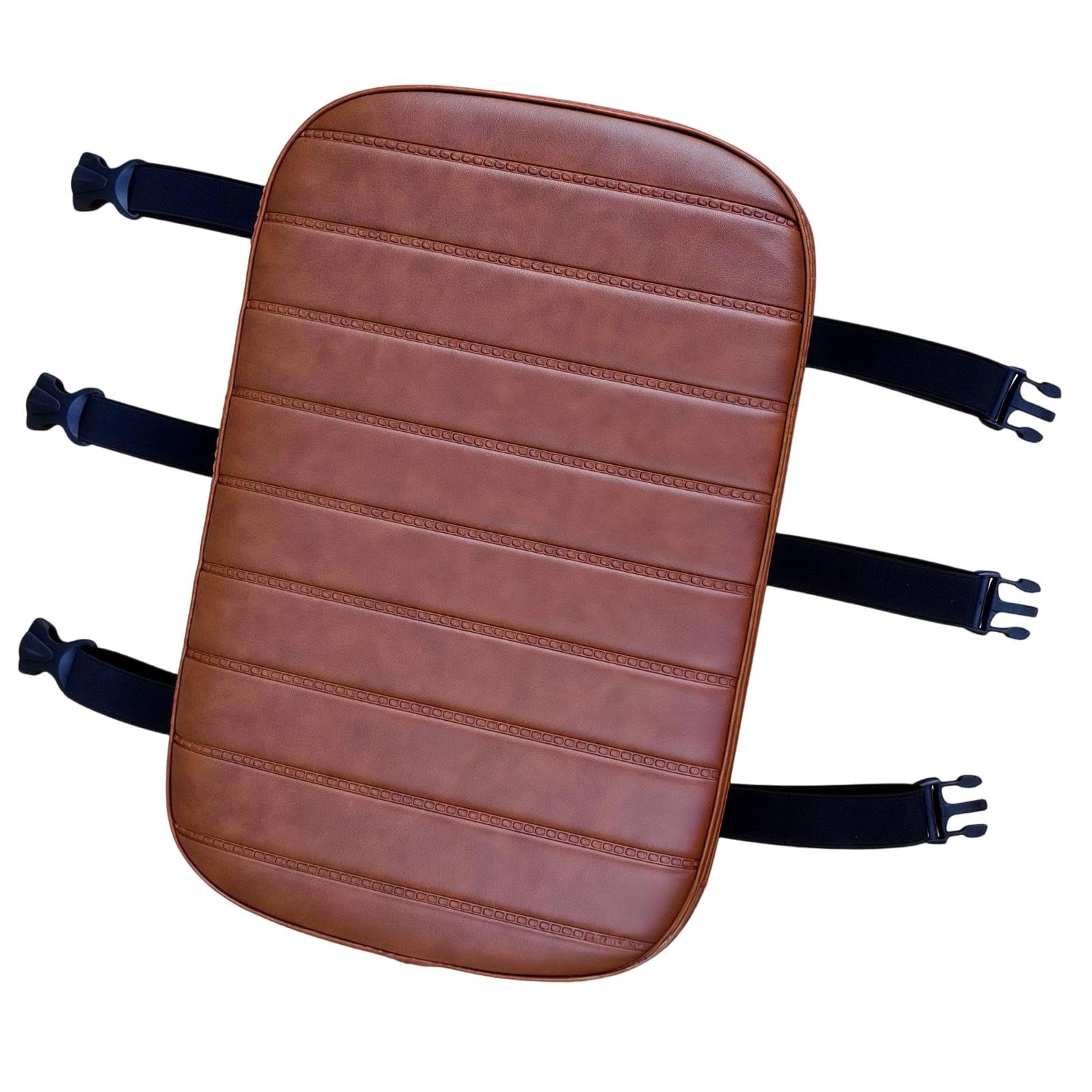 Coussin de Selle Arrière de Vélo Manned avec Rembourrage en Mousse épaisse, en Cuir PU, Conception Robuste à Trois Sangles, Remplacement de Selle Univ