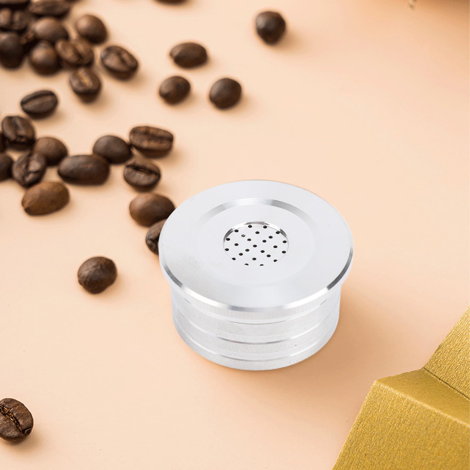 Juego de Filtros para Cápsulas de café, Taza de Cápsula de café de Acero Inoxidable Recargable Reutilizable, Cápsula de Filtro de café, Cápsula de Relleno (con filtros de papel