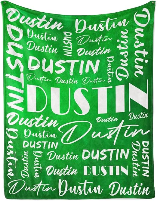 Name Blanket Personalized Name Blanket Customized Blanket with Name Text for Adult Kid Birthday Christmas Mothers Fathers Valentines Day Gift