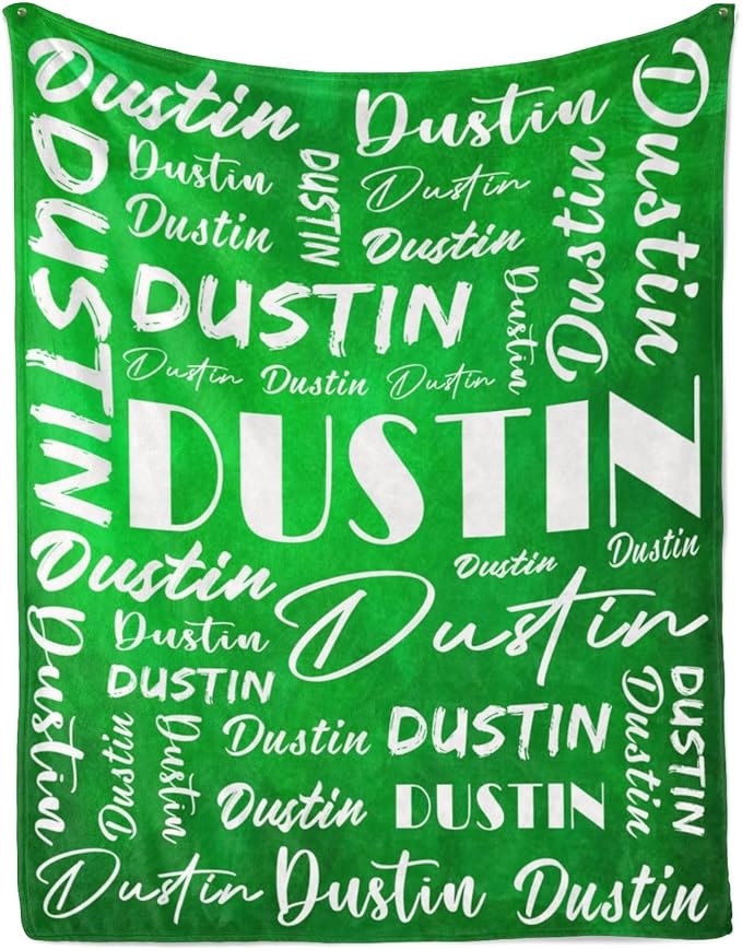 Name Blanket Personalized Name Blanket Customized Blanket with Name Text for Adult Kid Birthday Christmas Mothers Fathers Valentines Day Gift
