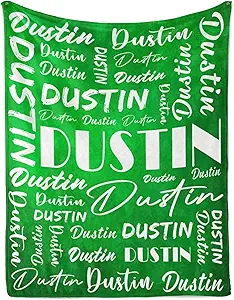 Name Blanket Personalized Name Blanket Customized Blanket with Name Text for Adult Kid Birthday Christmas Mothers Fathers Valentines Day Gift