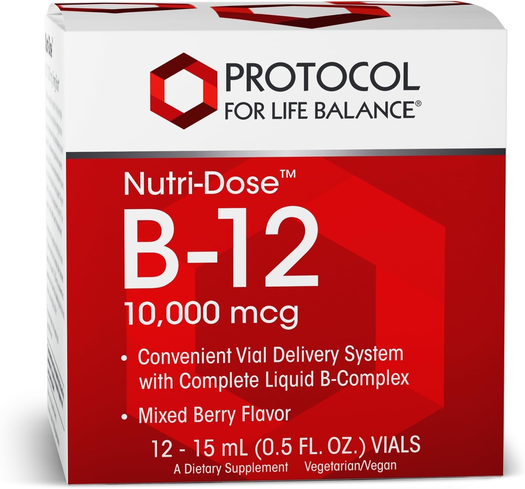 PROTOCOL FOR LIFE BALANCE Nutri-Dose B-12 10,000 mcg, Liquid Packets