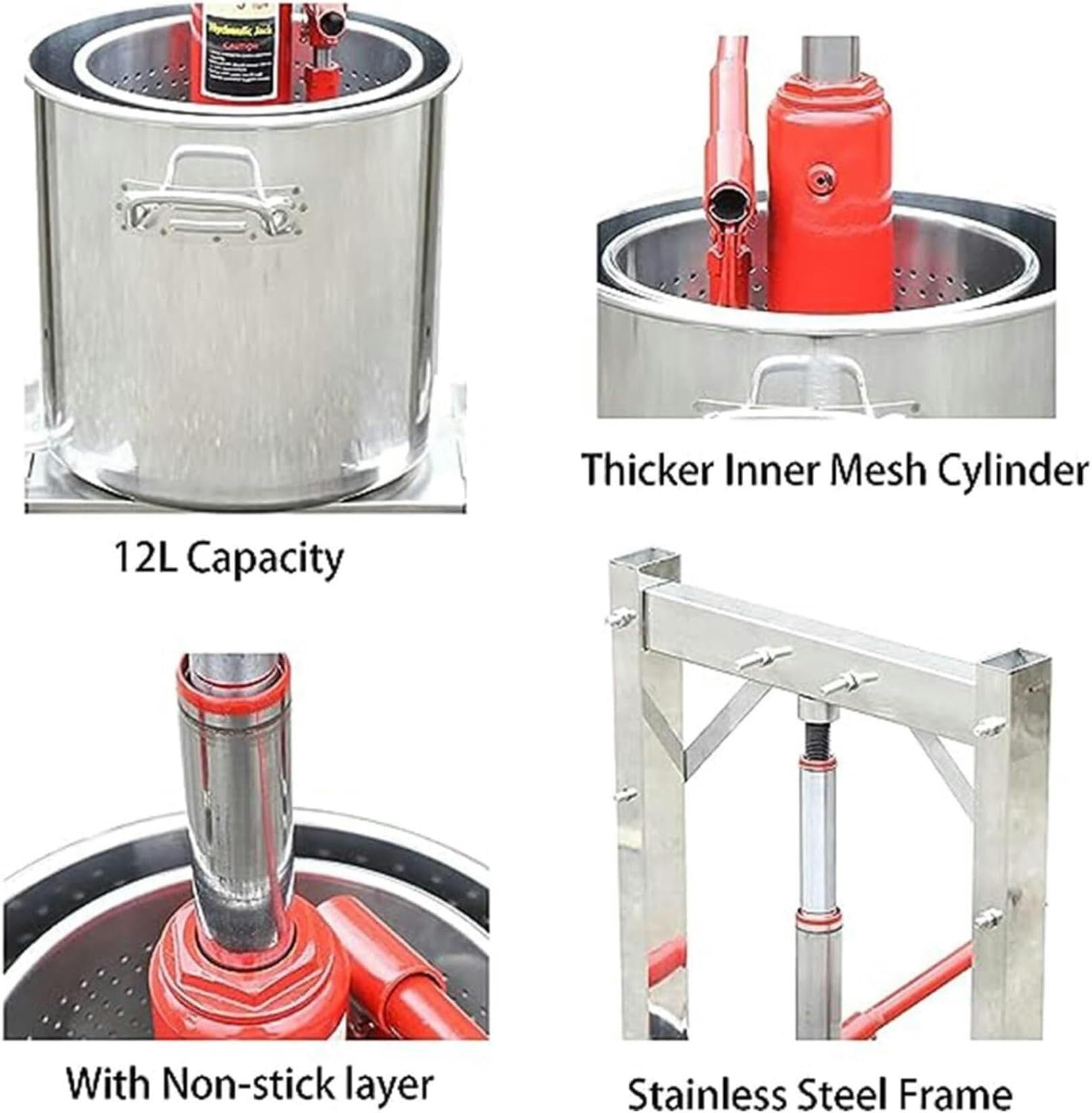 Exprimidor hidráulico Manual, pequeño exprimidor de Uvas para el hogar, exprimidor de Frutas, exprimidor de Vino, exprimidor de Frutas, exprimidor, Verduras, Equipo Aplicación