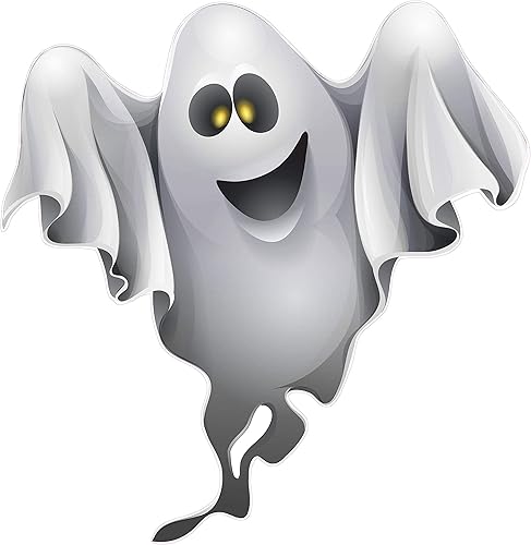 Calcomanía pequeña para decoración de pared o ventana de fantasmas de Halloween, 12 x 11 pulgadas disponible en Yaxa Peru
