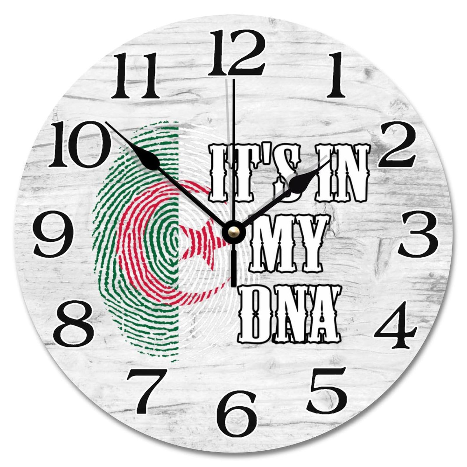 Horloge Algérie DNA pour une décoration rustique de cuisine et salon