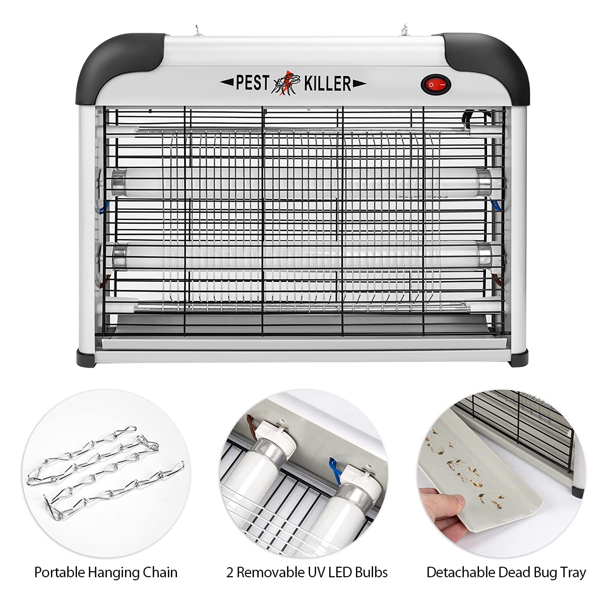 Buy Electric Bug Zapper, 2800V Powerful Flying Insect Mosquito Killer w