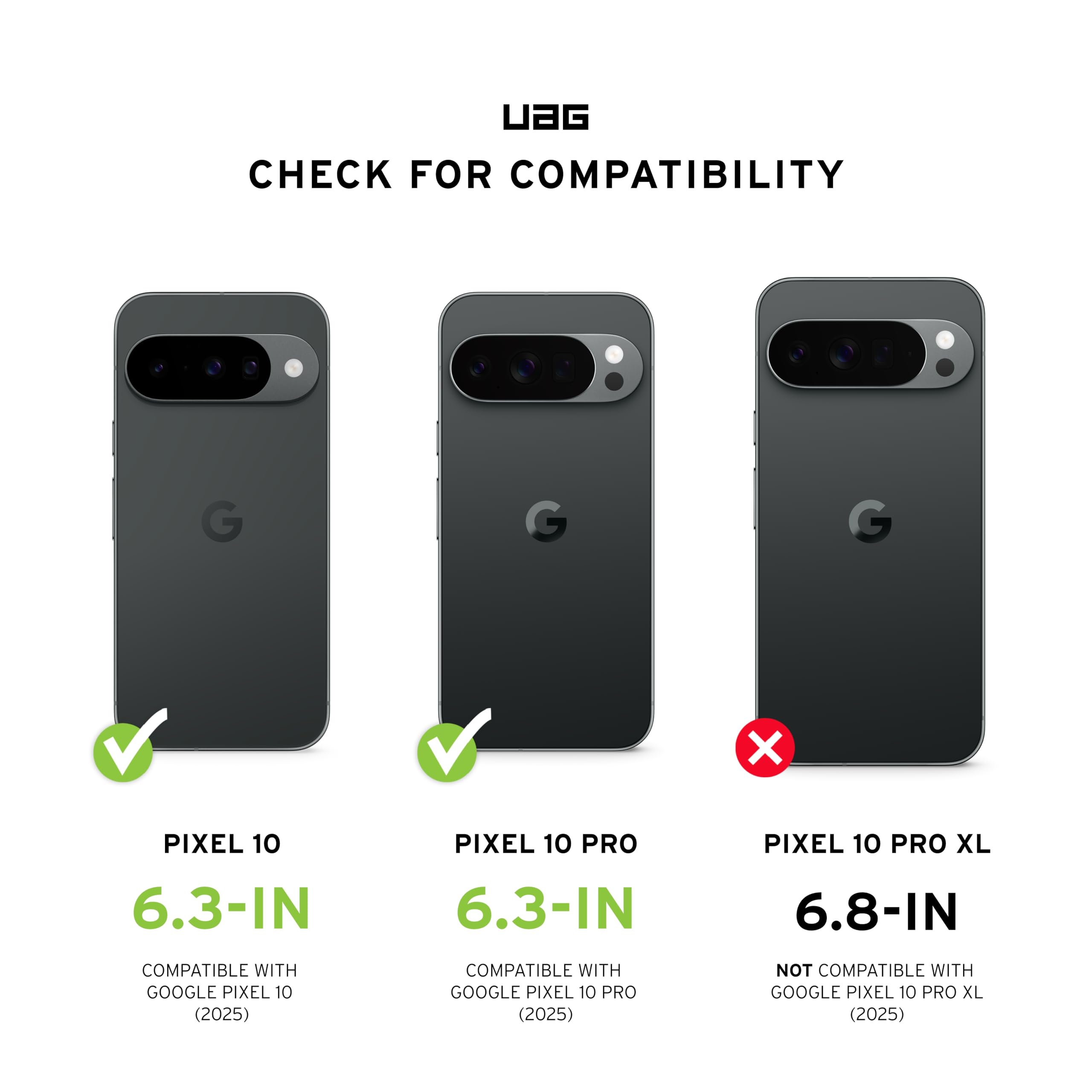 URBAN ARMOR GEAR UAG Made for Google Pixel 10 Case & Pixel 10 Pro Case Pathfinder Clear - Compatibile con Pixelsnap e ricarica magnetica trasparente robusta custodia protettiva, cenere/nero