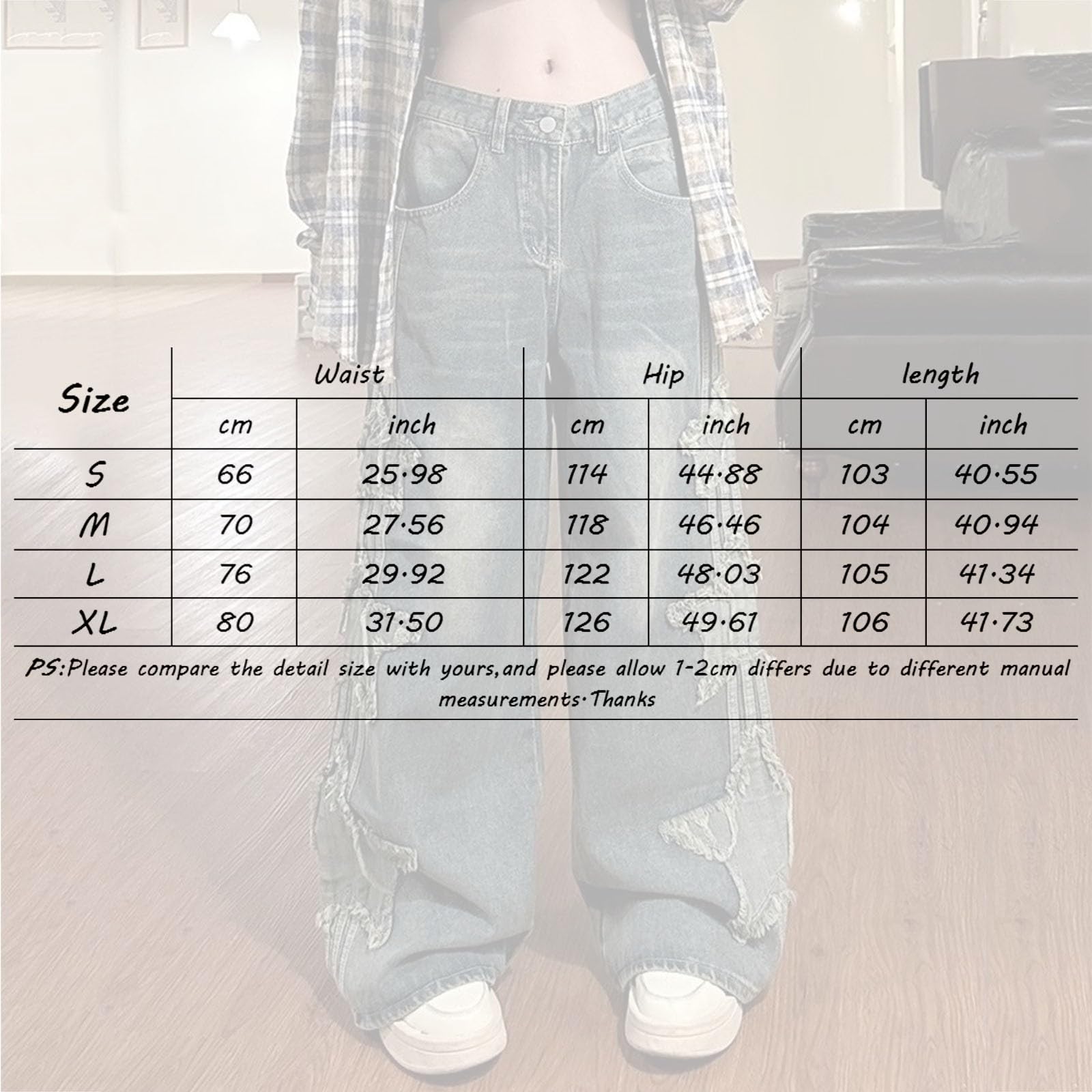Vaqueros Mujer Ropa Pantalones Rectos Jeans Elasticos Tallas Grandes De Deportivos Baile Urbano Casual Talla Grande Anchos Y2K Push Up