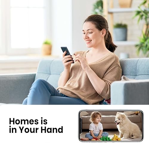 Miniatura 4 de Cámara espía mejorada WiFi cámara oculta, cámara de seguridad para el hogar 4K HD, duración de la batería de 100 días, alertas de detección de