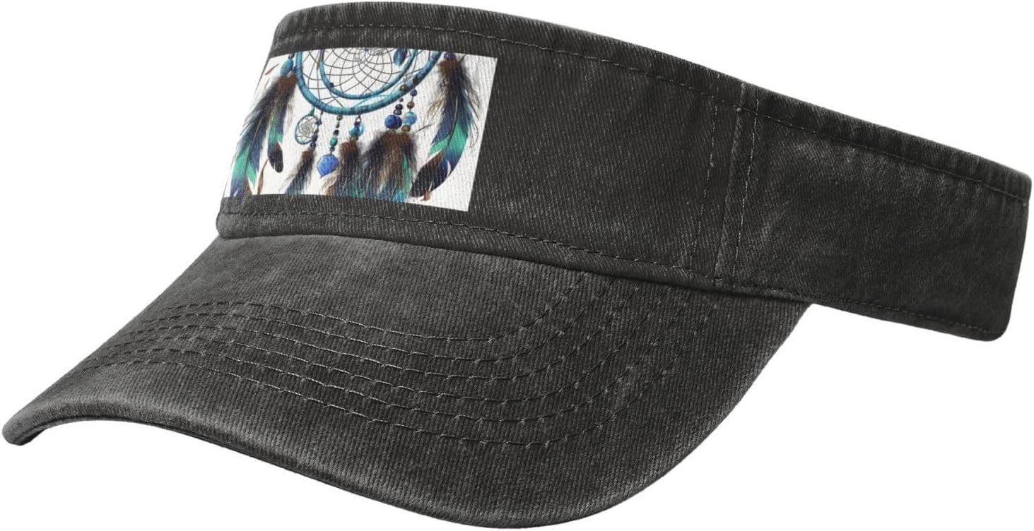 Sun Visor Hat Empty Top Sun Hat Cowboy Sunscreen Visor Cap Native Dream Catcher Baseball Caps Sports Sun Caps for Women Men