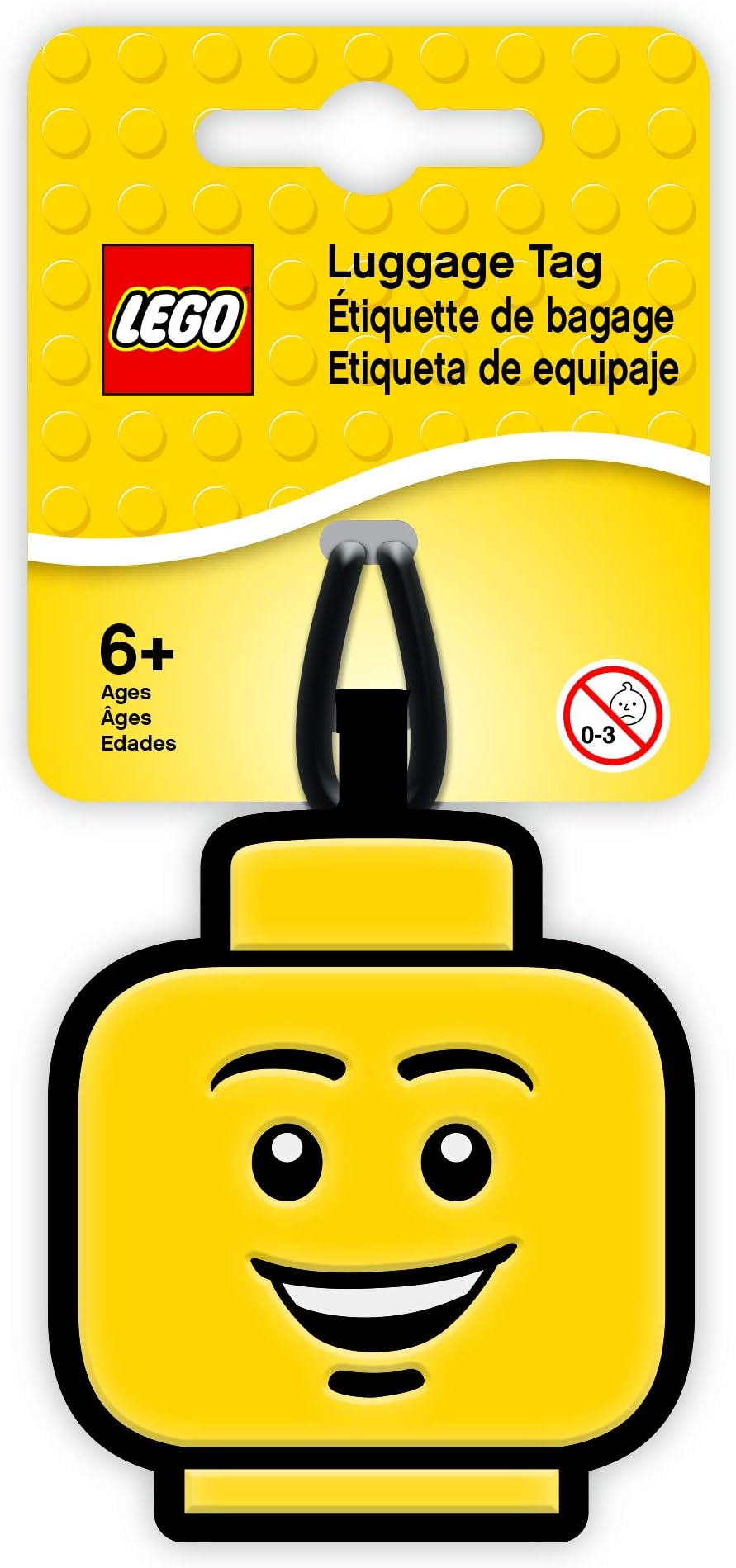Lego Face Luggage Tag