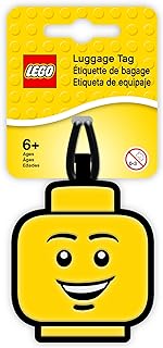 IQ Lego Lights IQLUG-51167 Lego Face - Etiqueta para Equipaje, Color Amarillo