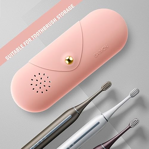 Miniatura 5 de SAIMON Soporte para brochas de maquillaje de viaje, estuche organizador de maquillaje, bolsa de cosméticos, organizador de artículos de tocador,