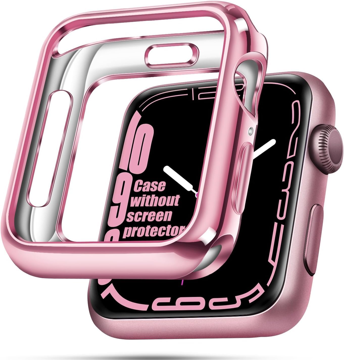 top4cus 40mm Case Soft Flexible Lightweight Anti-Scratch Overall Protective 40mm Iwatch Waterproof Cover Case Shiny Workout Shockproof Bumper Compatible with Apple Watch Series 6/SE/5/4 - Gold — view 37