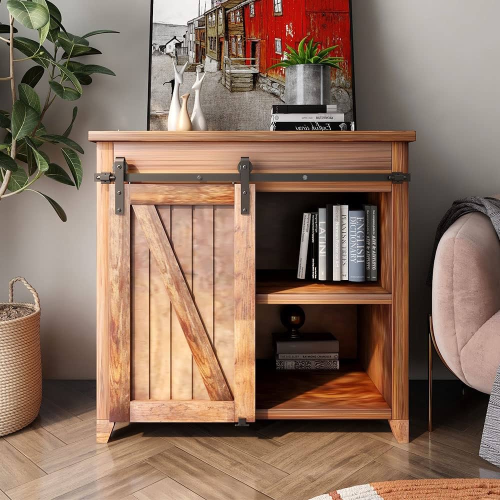 Amazon | BONIKLUBA ミニ吊り引き戸レール 小型クロゼット 本棚