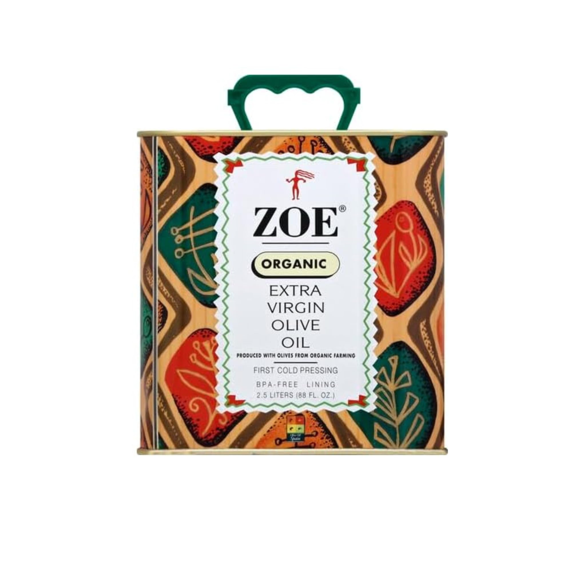 Amazon.com : Zoe Organic Extra Virgin Olive Oil, 2.5 Liters