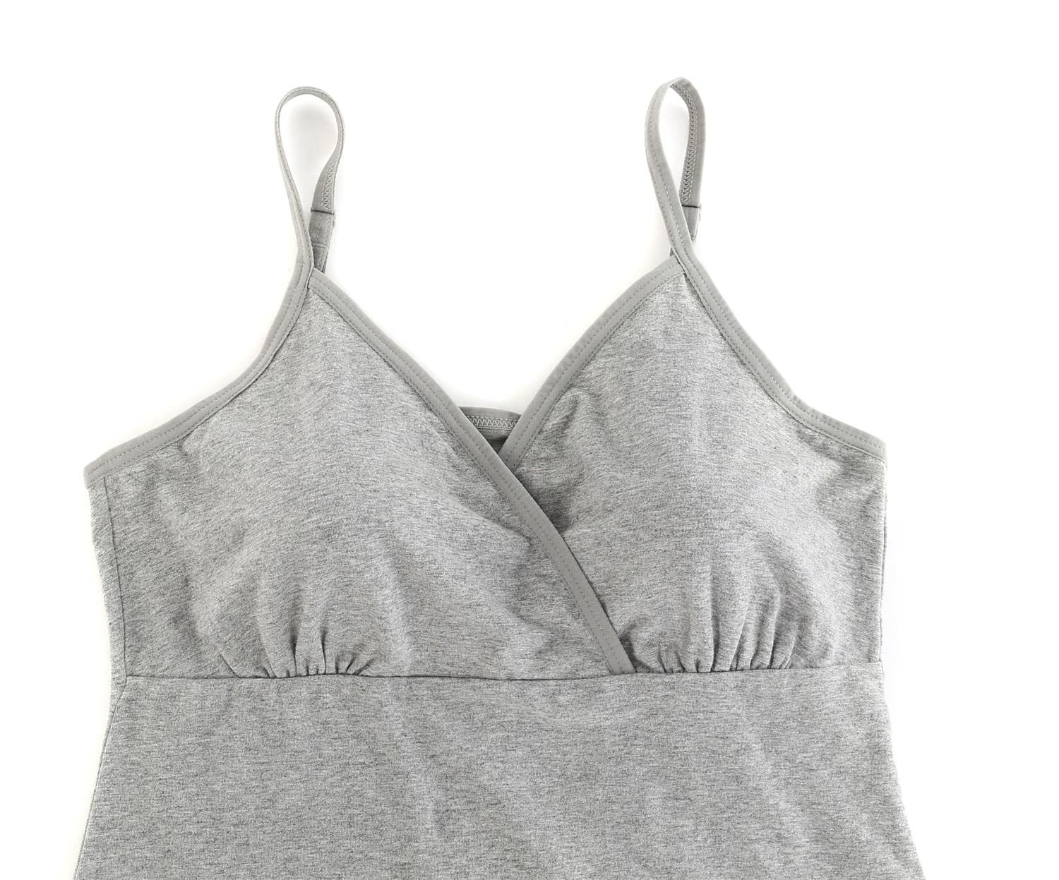 Haut d'allaitement de Grossesse, Camisole de Maternité sans Manches en Coton avec des Bretelles Réglables
