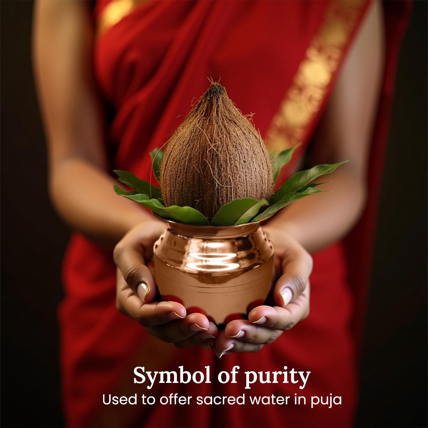 Pure Copper Kalash for Puja - Ekhasa -5 Pure Copper Kalash for Puja - Ekhasa -5