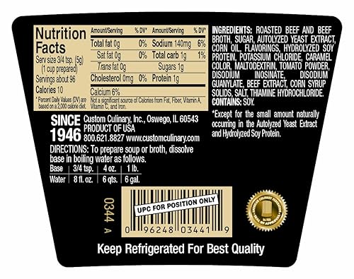 Miniatura 5 de Custom Culinary Gold Label Base baja en sodio, vegetal, 1 libra