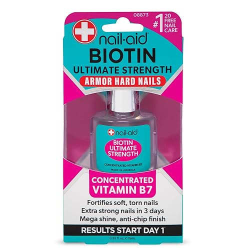 Nail-Aid Biotin Ultimate Strength - Tratamiento y fortalecedor de uñas transparente 055 onzas líquidas 08873