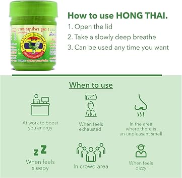 HONG THAI New Herbal Cotton Inhaler Pack of 3