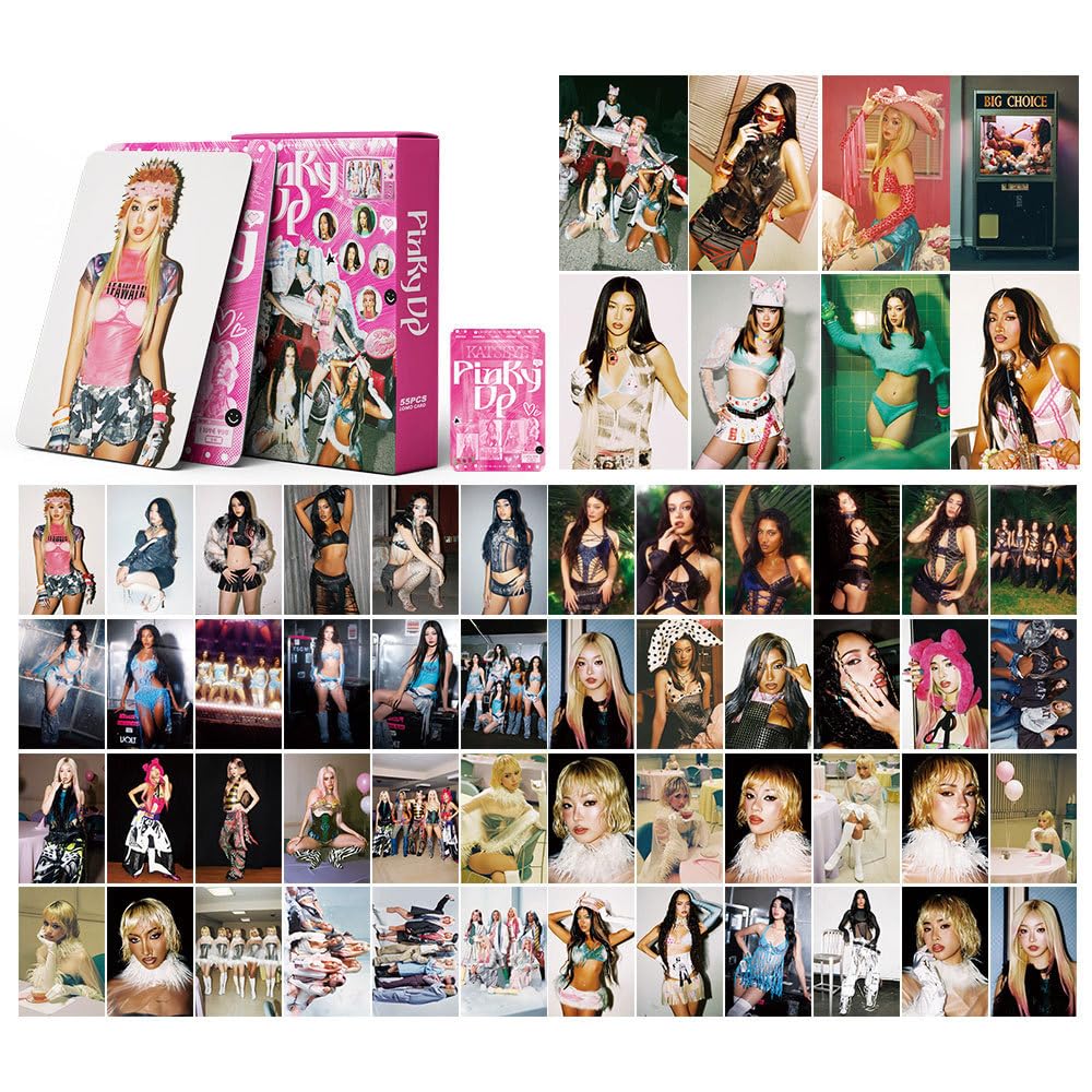 Amazon.com: sunlelekz Katseye Pinky Up Lomo Card Set - 55PCS HD