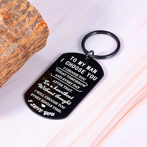 Miniatura 5 de Regalos para el día de San Valentín para él llavero para hombre regalos para novio cumpleaños aniversario regalo para marido novio regalos de novia