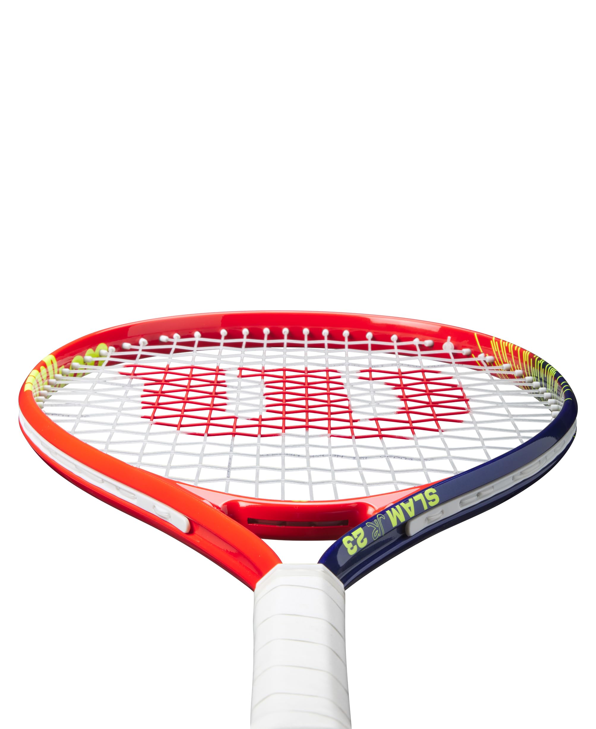 Wilson Slam Junior 23 Boys Tennis Racket Red/Yellow Strung 205g L