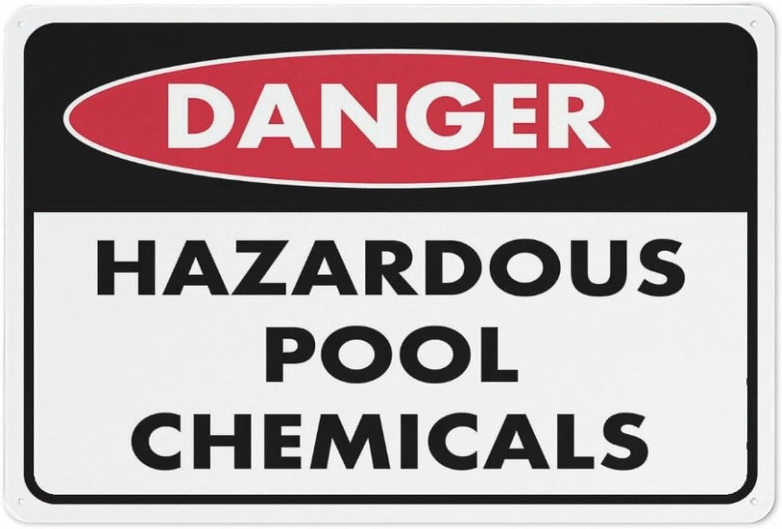 (2-Pack) Metal Tin Sign Danger High Pressure Gas Sign 12X8 Inch Sign Great For Garden And Yard Wall Decor