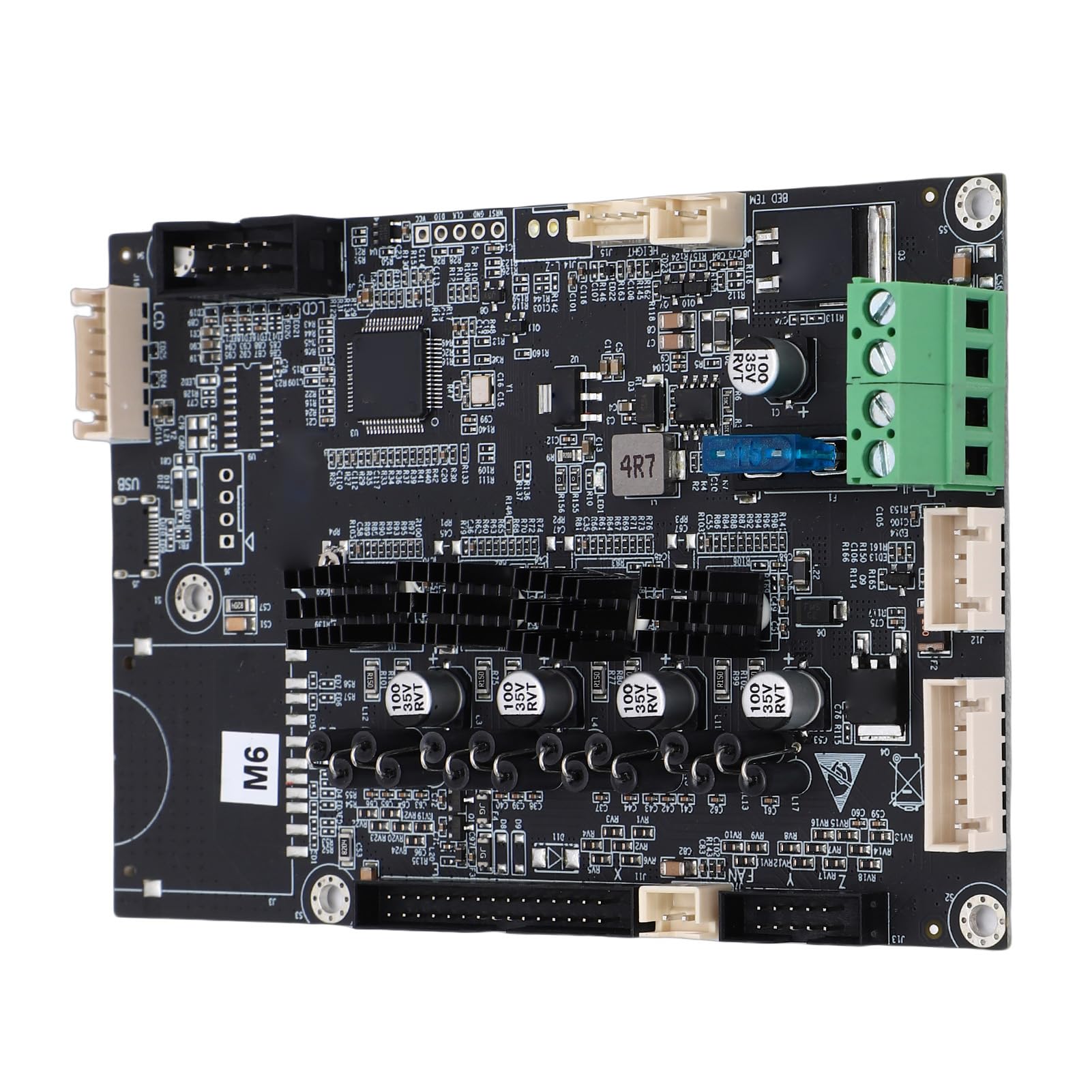 Emoshayoga 3D-Drucker-Motherboard, Geräuscharm, 32 Bit, Leiser Ersatz für Ender3 V3 KE PCB, 1 Einheit