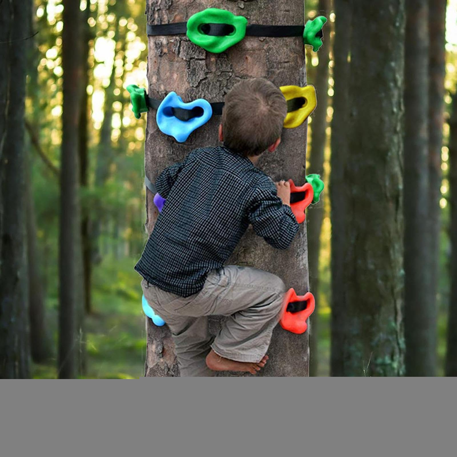 Tiradores de escalada de árboles, juego de escalones, accesorios de