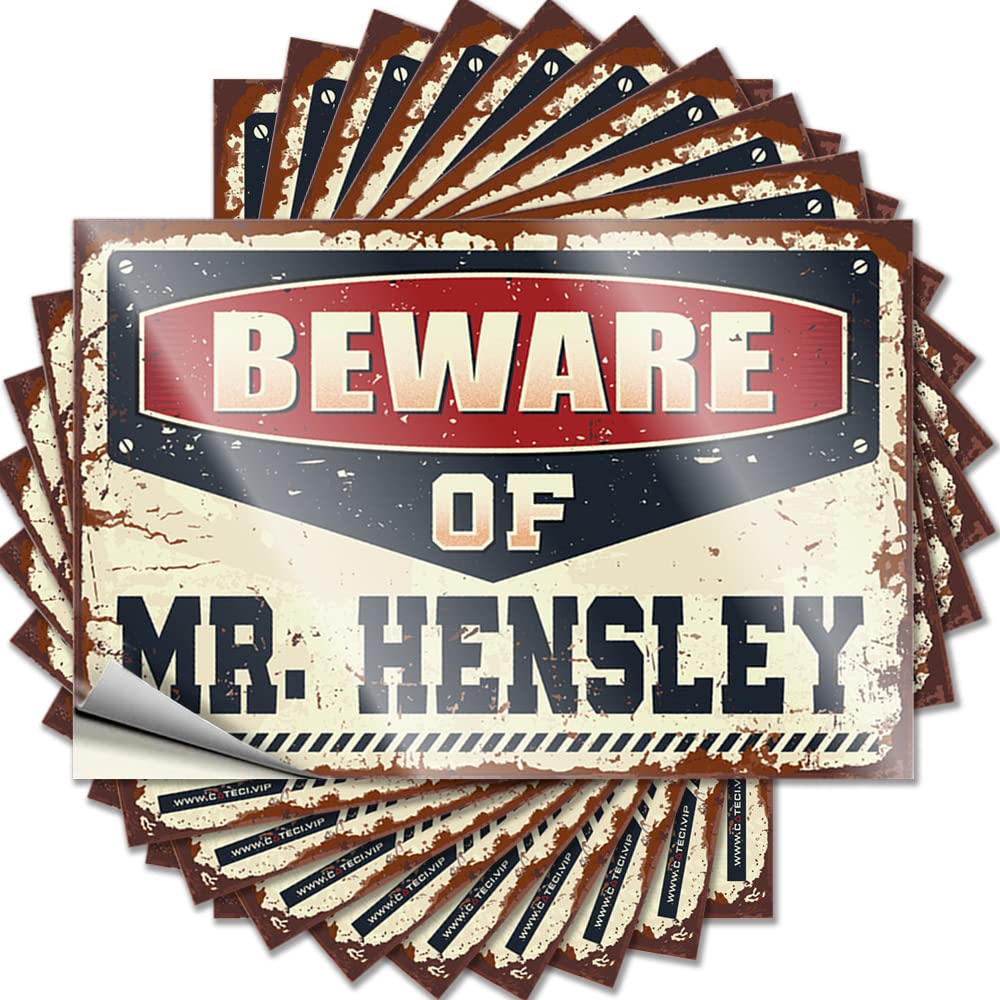 Indie, Tattoo Girl Garage Beware of Mr. Hensley | Lover Waterproof Vinyl Stickers(6X9CM)
