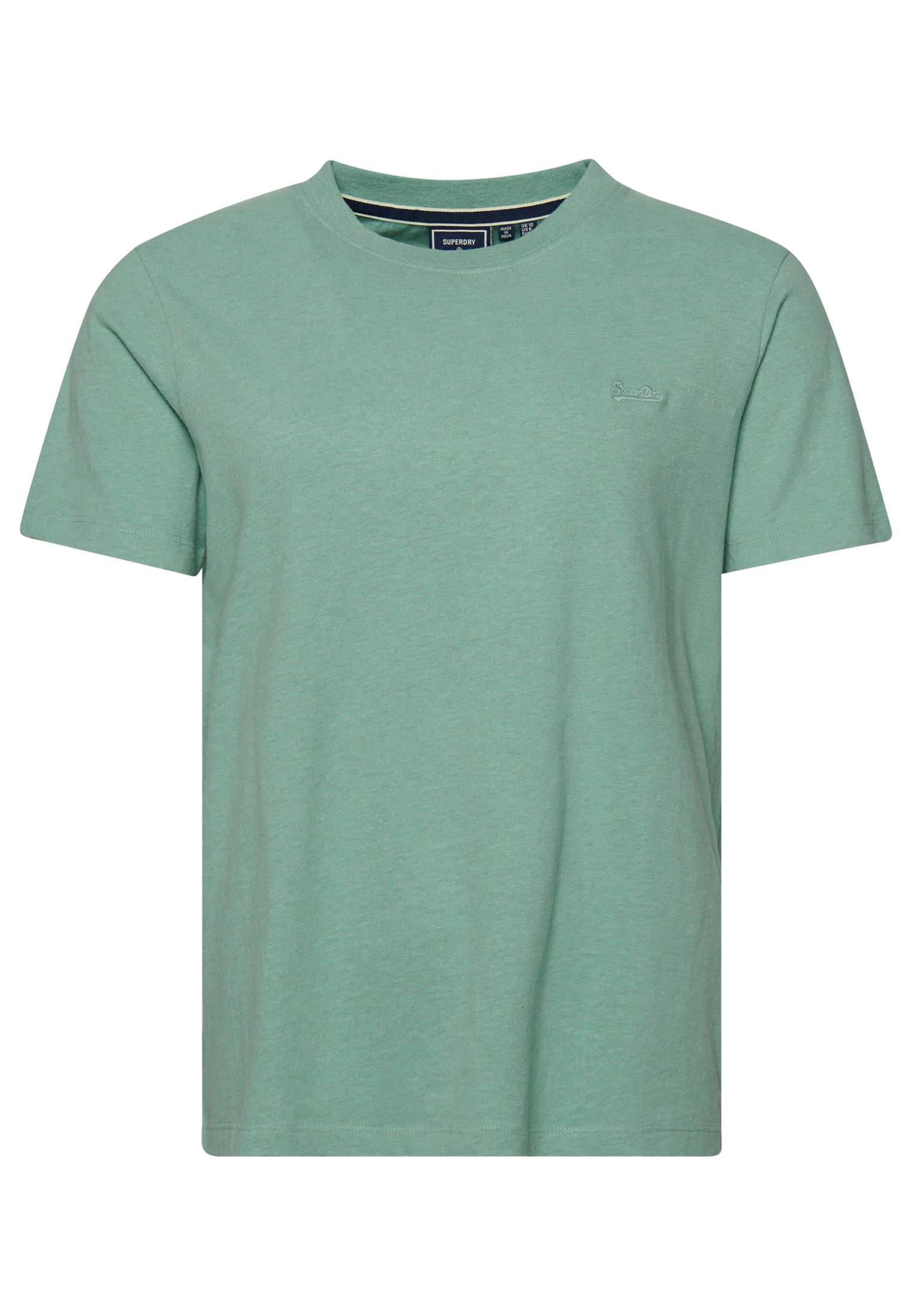 Superdry Vintage Logo EMB Tee W1011122A Sage Green Marl 8 Women's, Sage Green Marl, 8 (XS)