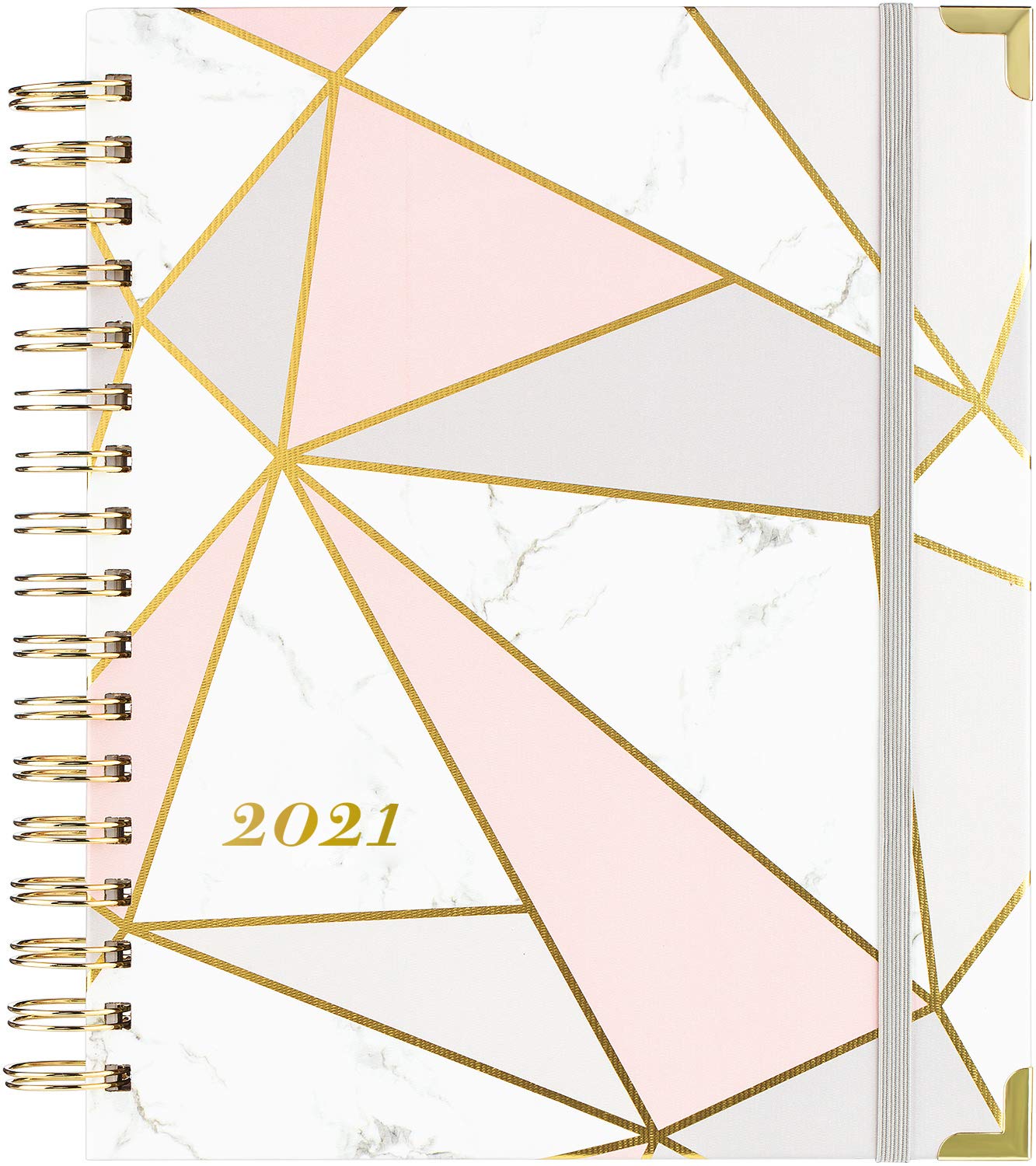 2019-2020 Academic Planner - Weekly & Monthly Planner with Tabs, Thick Paper, 8.25" x 9.25", Back Pocket with 15 Notes Pages + Gift Box