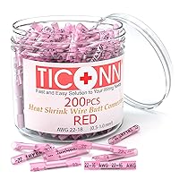 Vista 17 de TICONN 60PCS Heat Shrink Butt Connectors Kit, AWG 14 – 12 Butt Splice, Insulated Waterproof Electrical Marine Automotive Wire Crimp Terminals