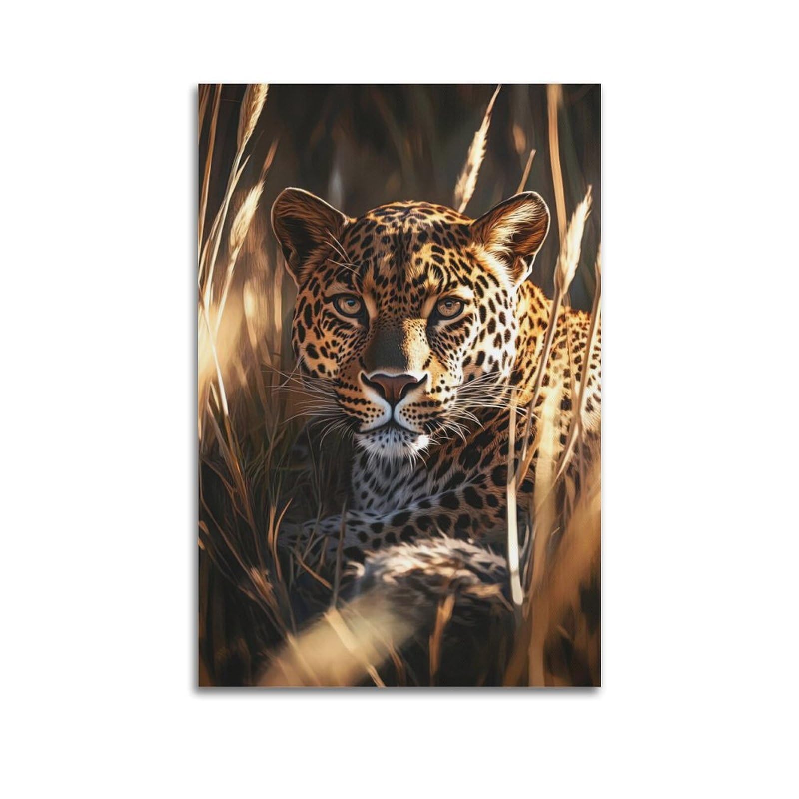ZSZWHJ Animal Poster Looking Away from The Panther Poster Decorative Painting Canvas Wall Posters And Art Picture Print Modern Family Bedroom Decor Posters 24x36inch(60x90cm)
