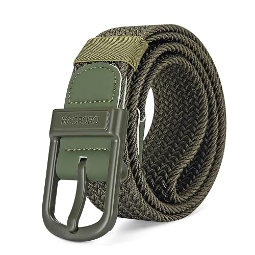 MACBORO TSA Approved Non Metal Plastic Buckle Belt