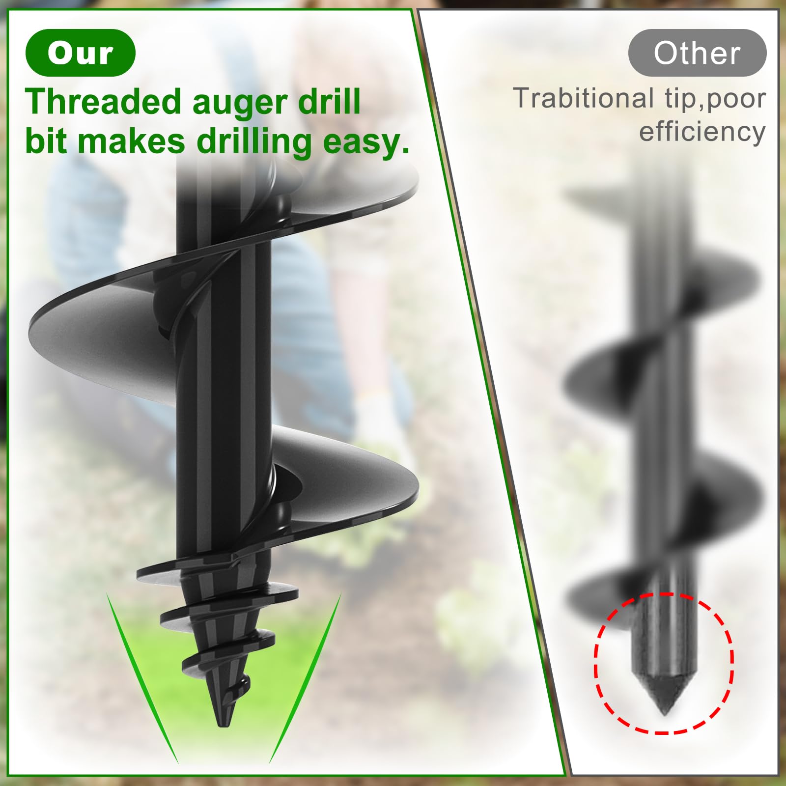Insaga Auger Drill Bit - 32" Long Reach -6
