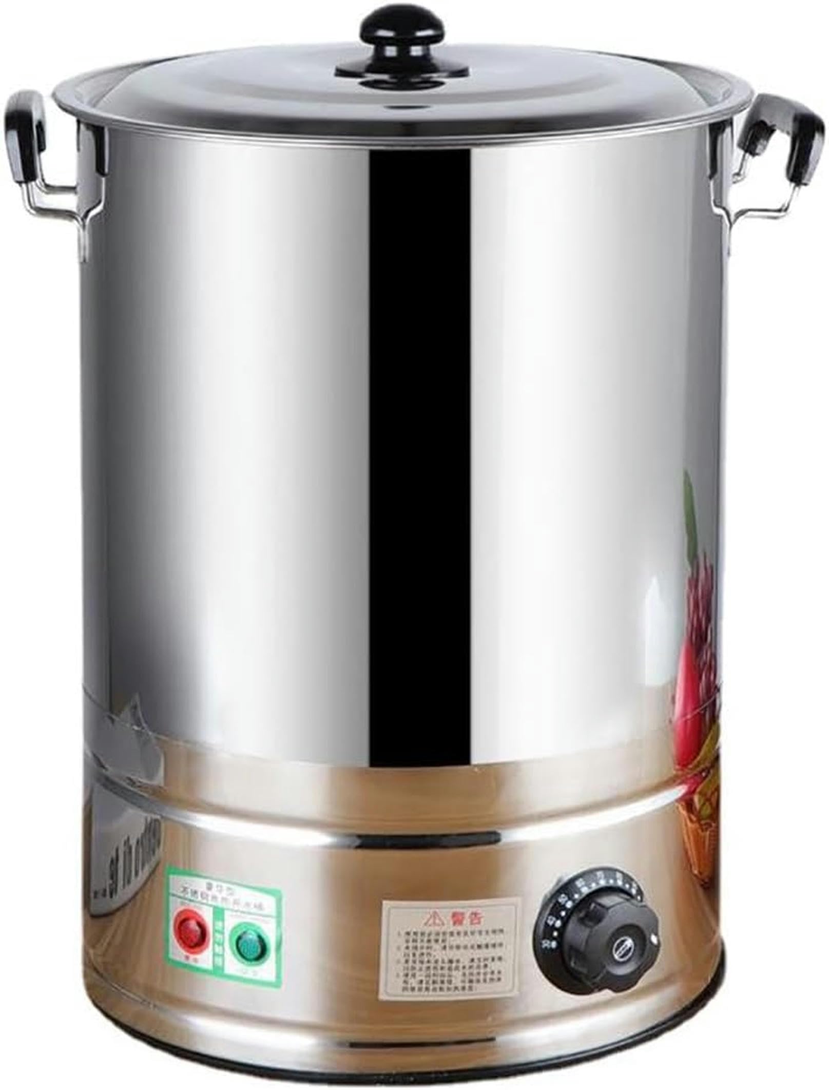 MYUYEE 1800W Stainless Steel Boiling Water Bucket,40L Soup Kettle Buffet Warming Pot, For Coffee, Tea, Dessert Soup (No)