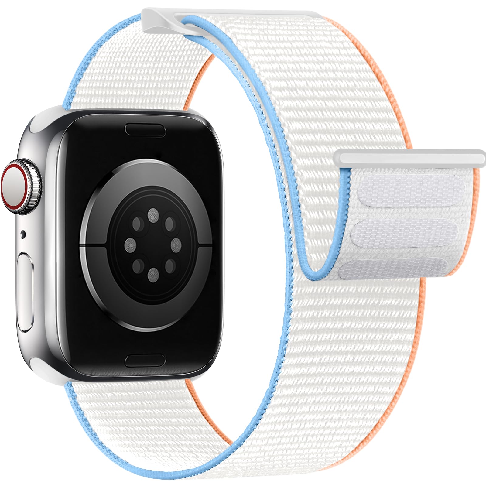 Yoohoo Nylon Straps Compatible with Apple Watch Straps 44mm 45mm 46mm 49mm 42mm(Series 3/2/1)Women Men,Upgraded Soft Nylon Replacement Bands for iWatch Series 11 10 9 8 7 6 5 4 3 2 1 SE3 Ultra3/Black — view 32