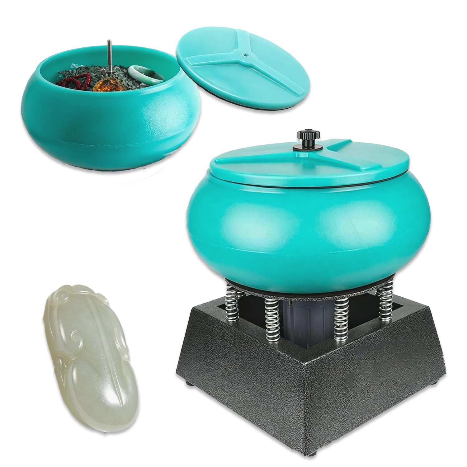 WTRYRN Mini Metal Tumbler with Wear-Stable Rubber Liner 12L-110V